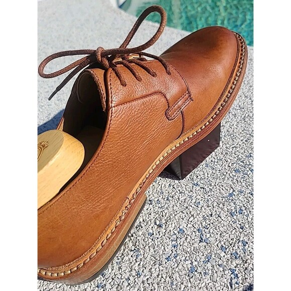 Bostonian US Made Soft Lace Oxford  Soft Goodyear Welt British Tan size 7 main image 6